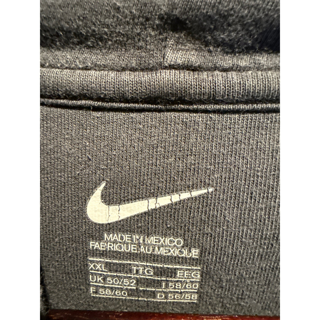 Nike Rhodes Athletics Hoodie Faded Black Vintage Distressed Pullover Mens 2XL