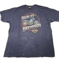 Mens Harley Davidson Motorcycles Graphic T Shirt Blue 1903 San Antonio Texas