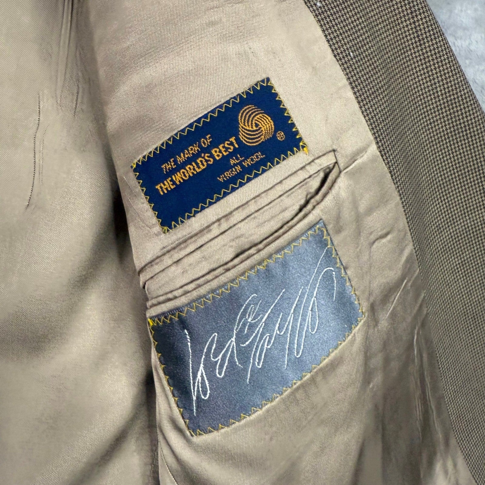 Polo University by Ralph Lauren Men's Tan Blazer Sport Coat Made USA Size 42R