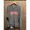 Vintage MV Sport Pro-Weave Nebraska Huskers Sweatshirt Faded Black XL 26x30