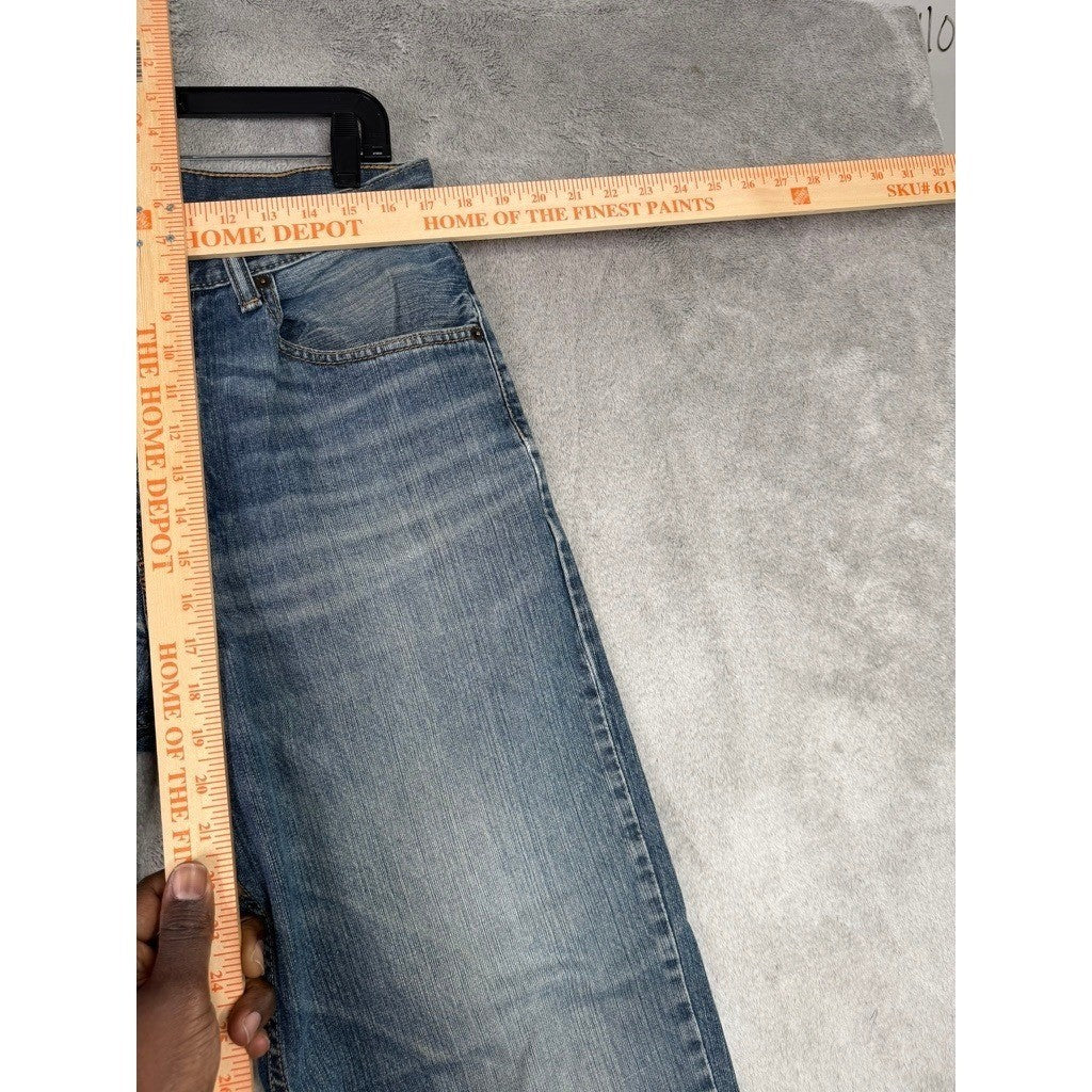 Levi's 505 Mens Jeans 34x32 Light Wash Straight Fit Denim Pants