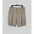 Carhartt Mens Distressed Canvas Cargo Shorts Tan Khaki Rugged Workwear Utility