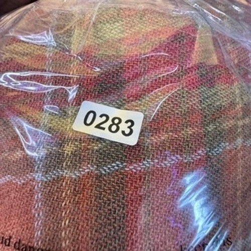 Gallery Dept Mens Plaid Distressed Flannel Shirt Red Orange Large Made in USA