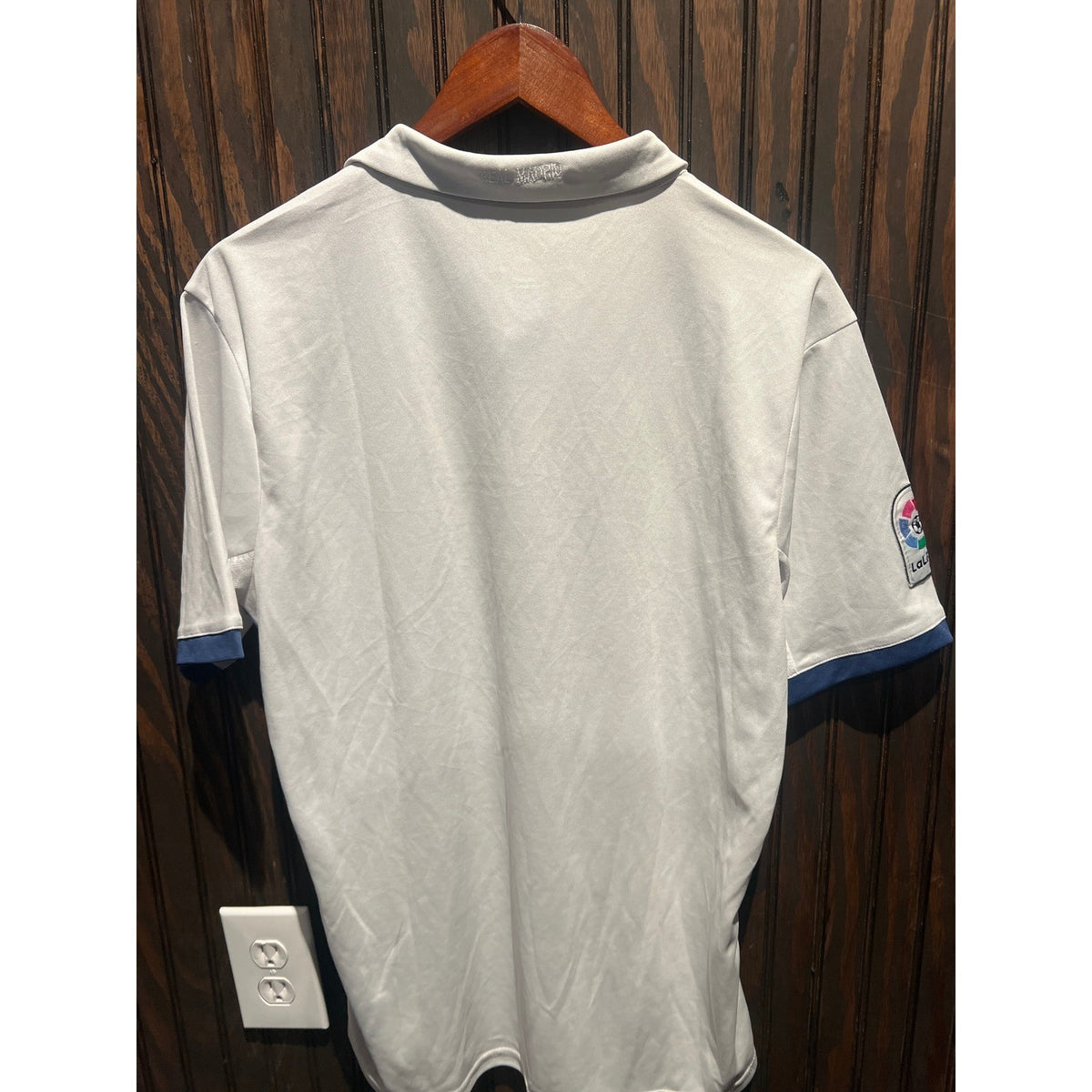 Adidas Real Madrid 2016-2017 Home Jersey White Polo Fly Emirates Mens Medium
