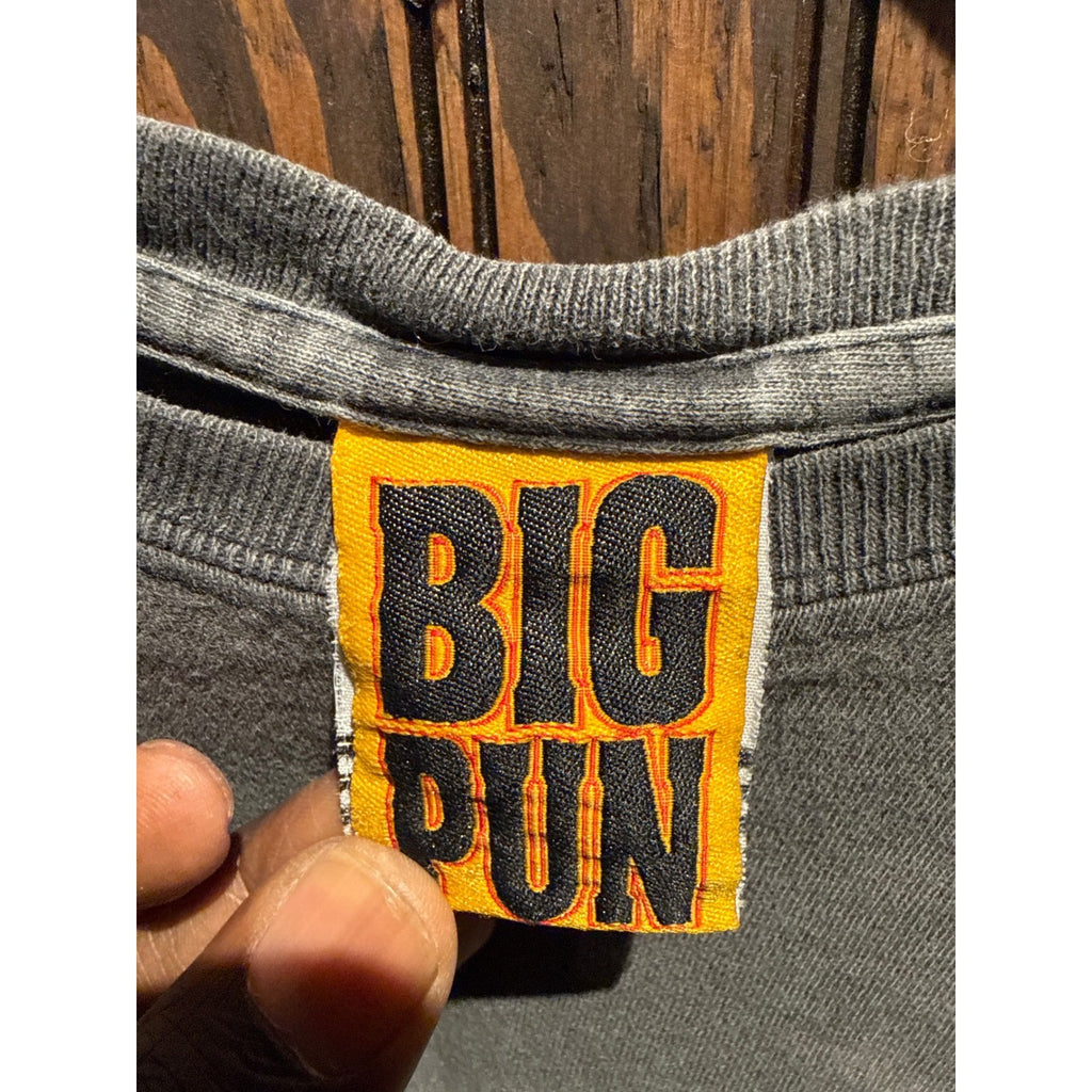 Big Pun Graphic T-Shirt Washed Black Oversized Rap Tee XL
