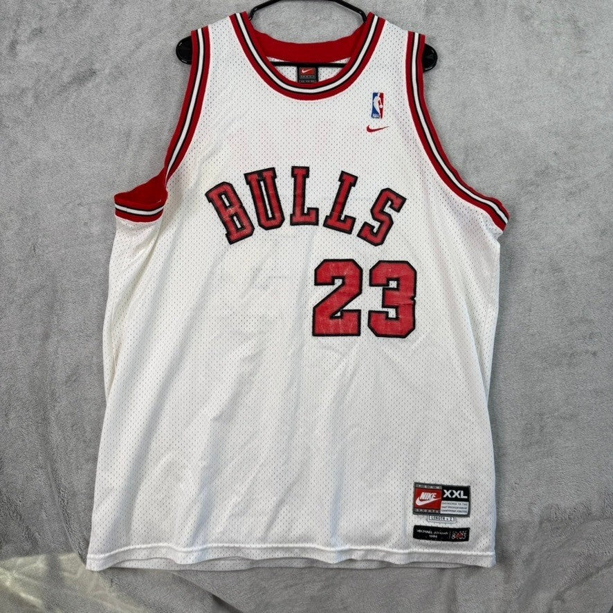 Nike Chicago Bulls Michael Jordan 23 Basketball Jersey XXL White Red Black