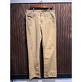 True Religion Ricky Straight Leg Khaki Tan Pants Mens 34x33 Horseshoe Stitching