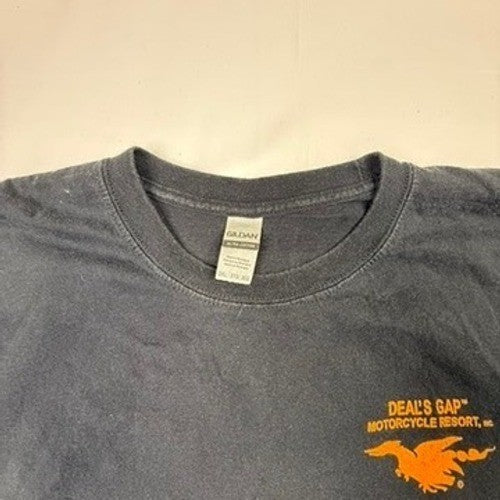 Deal's Gap Motorcycle Resort Dragon T Shirt Mens 3XL Black Long Sleeve