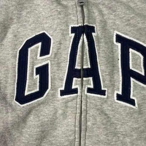 Gap Kids Boys Girls Gray Sherpa Lined Zip Up Hoodie Sweatshirt Size L