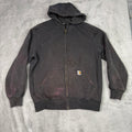 Carhartt Rain Defender Loose Fit Mens Full Zip Hoodie Jacket Size L