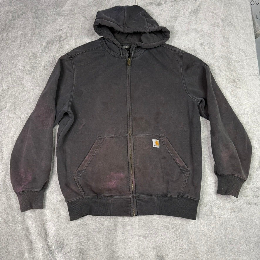 Carhartt Rain Defender Loose Fit Mens Full Zip Hoodie Jacket Size L