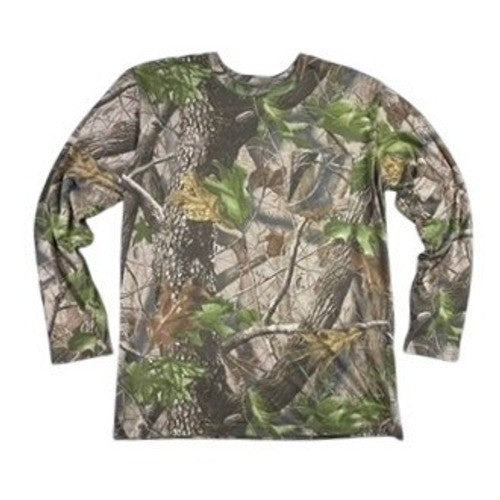 Realtree Hardwoods Camo Long Sleeve Pocket Tee Mens Medium Camouflage Shirt