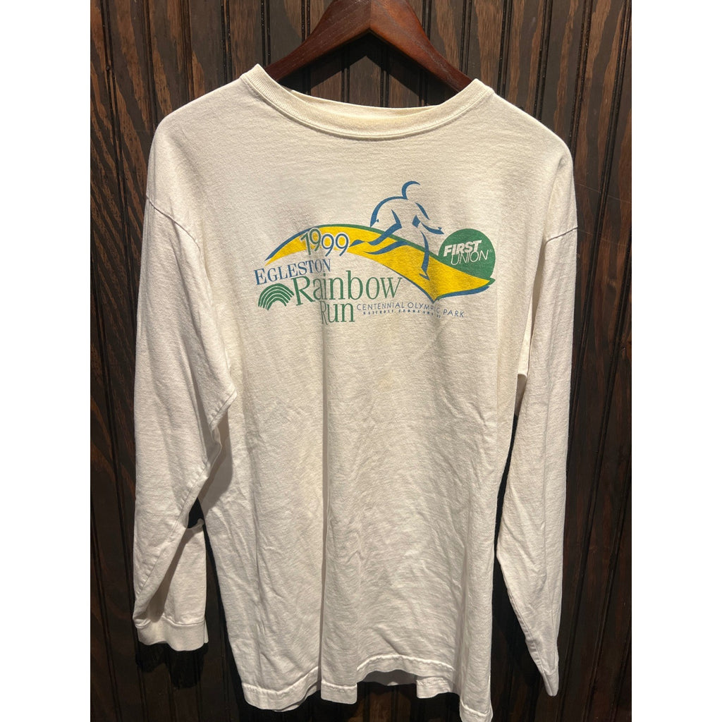 Vintage 1999 Egleston Rainbow Run Long Sleeve Shirt Centennial Olympic Park