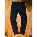 Amiri Mens MX1 Black Distressed Skinny Jeans Stretch Denim Pants Size 35 Rise 12