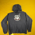 Nike Georgia Bulldogs Hoodie Mens Large Black Faded Pullover UGA Dawgs NCAA