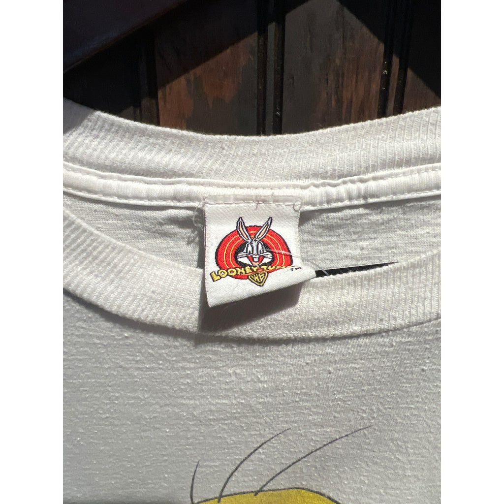 Vintage Looney Tunes Tweety Bird  single stitch White 90s Streetwear Mens