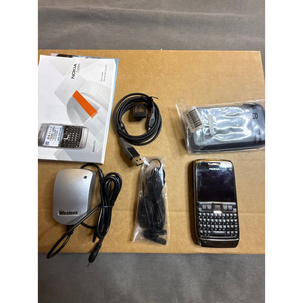 Nokia E71 Eseries Grey Silver Unlocked QWERTY Symbian Smartphone Original Box