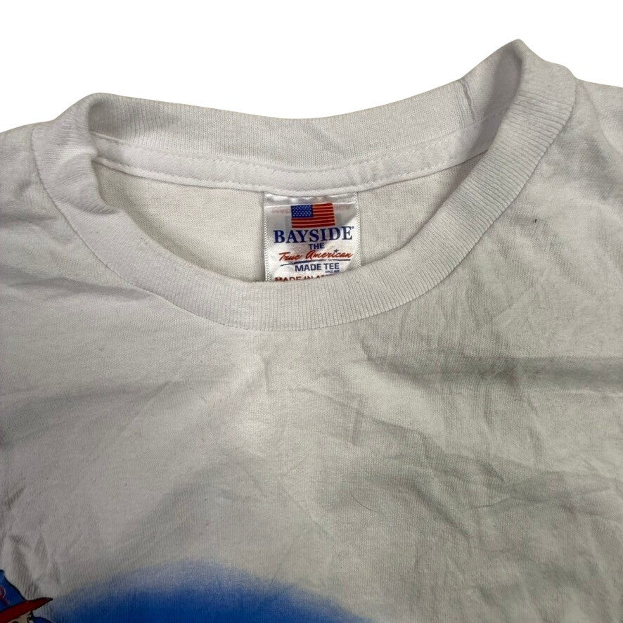 Bayside Phillies Baseball Player Graphic T Shirt Sm White 100% Preshrunk Cotton