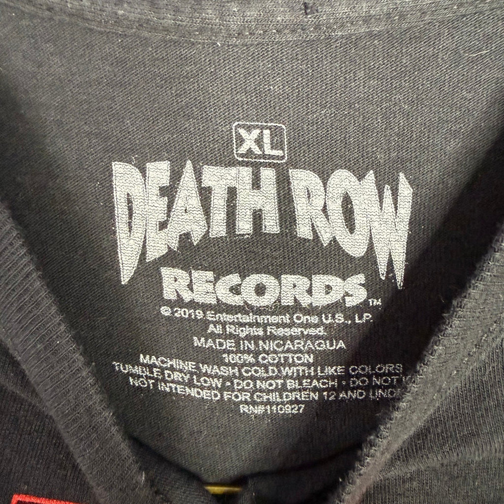 Death Row Records Black Long Sleeve Shirt Graphic Print XL 2019