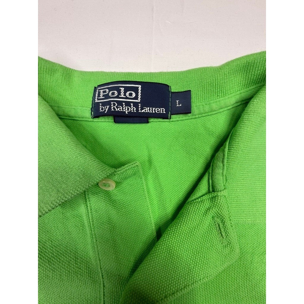 Polo Ralph Lauren Green Short Sleeve Classic Fit Polo Shirt Men's Size L