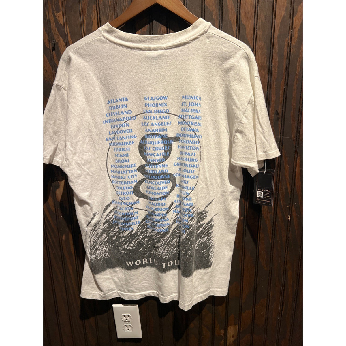 Vintage Garth Brooks Fresh Horses Tour T-Shirt White Large 90s Country Music Tee