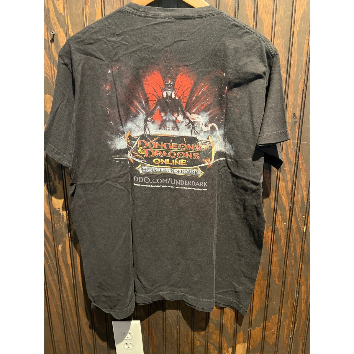 Dungeons & Dragons Online Stormreach Graphic T-Shirt Black Mens L 22x27