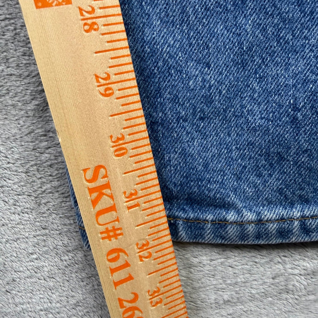 Levi Strauss 501 Jeans Blue Denim Straight Leg Button Fly Mens Size 34