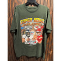 Super Bowl LVII Black History Mahomes Hurts Eagles Chiefs Green T-Shirt XL 2023