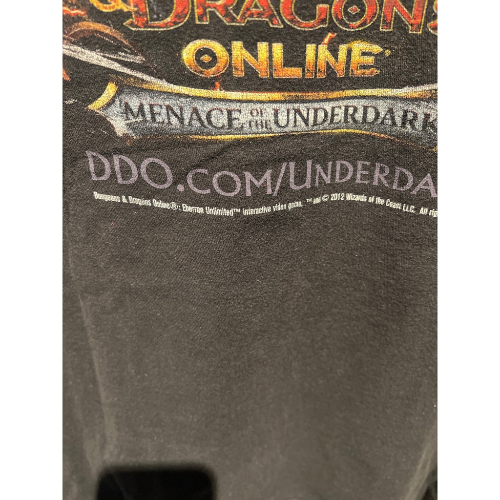 Dungeons & Dragons Online Stormreach Graphic T-Shirt Black Mens L 22x27