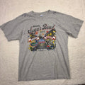 2010 Allstate Sugar Bowl Football T Shirt Gildan Ultra Cotton Gray Medium Signed