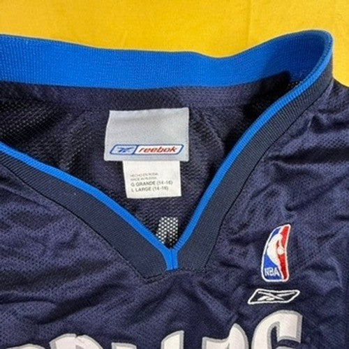 Reebok NBA Dallas Mavericks Steve Nash 13 Youth Jersey Navy Blue Large 14-16