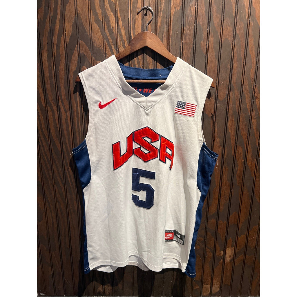 Nike USA Basketball Jersey Kevin Durant 5 White Navy Red Olympic Size 48