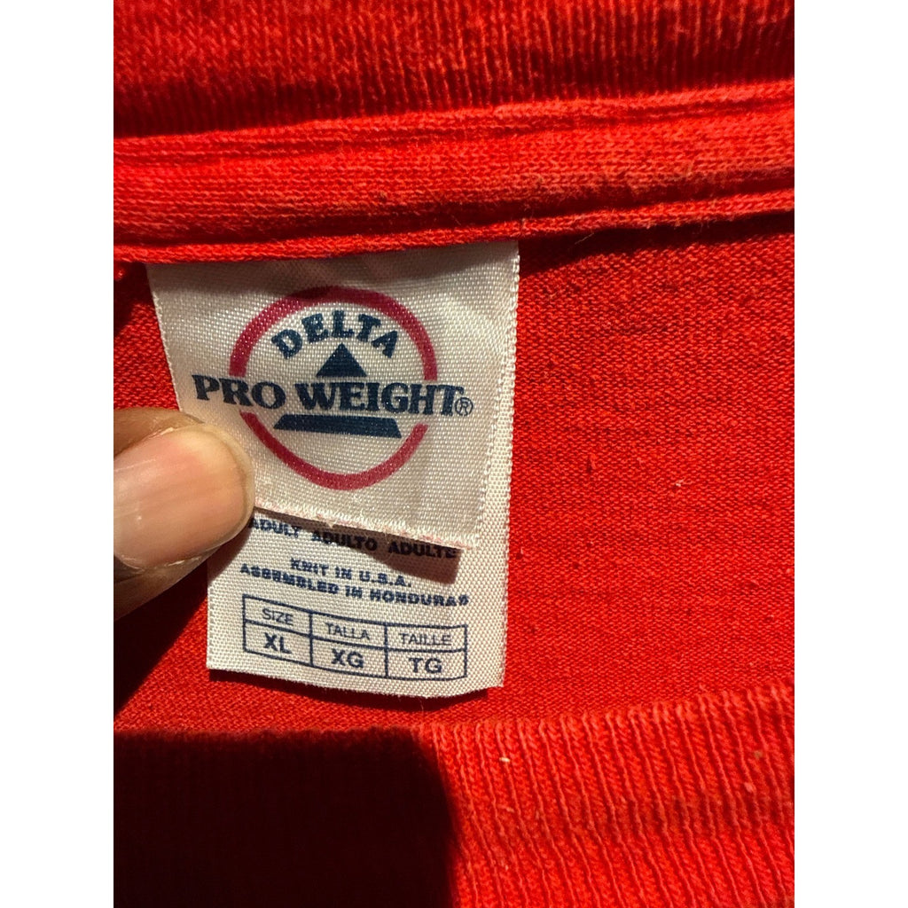 Vintage Delta Pro Weight MLK Peace For All Living The Dream Red T-Shirt XL Mens