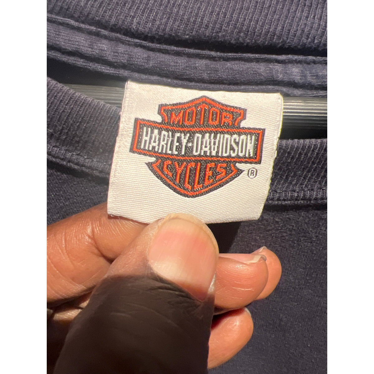 Harley-Davidson Surf City Huntington Beach CA Pocket T-Shirt Faded Black XL