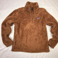 Patagonia Brown Fleece Quarter Zip Pullover Sweatshirt Size L