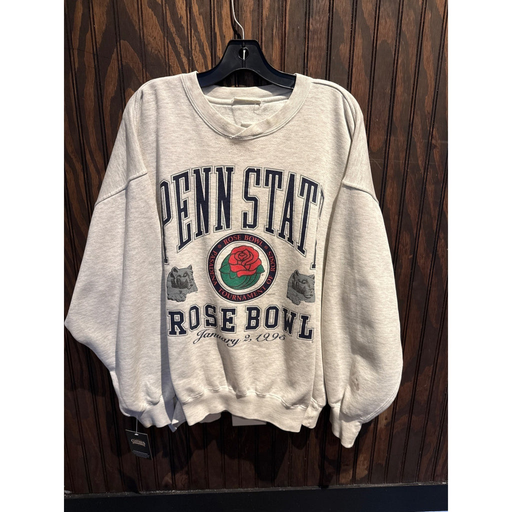 Vintage Penn State Rose Bowl 1995 Sweatshirt Mens XL Grey Daniel Young 90s NCAA
