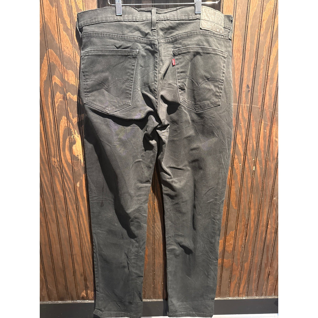 Levis 541 Athletic Taper Black Jeans Mens 36x34 Cotton Stretch Pants