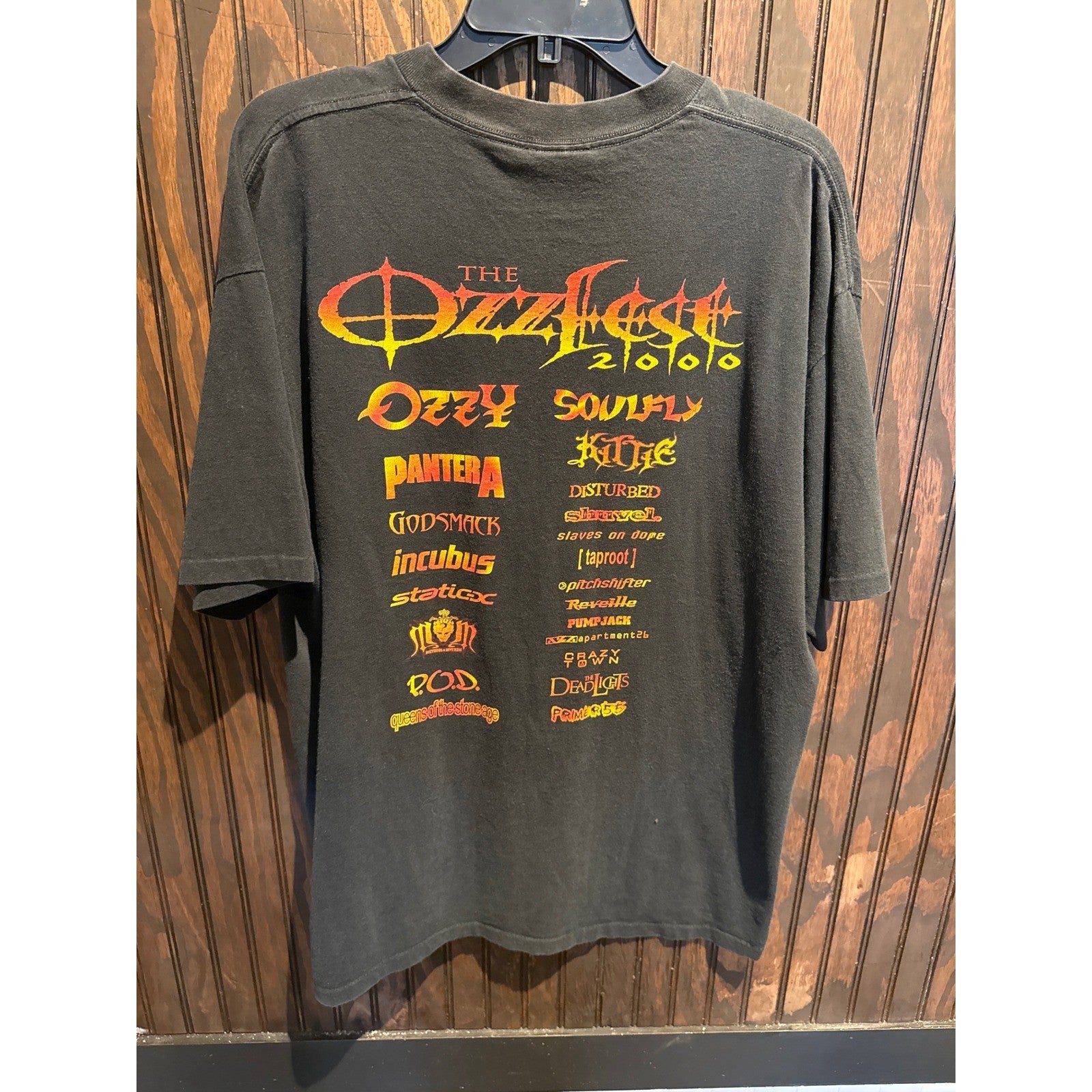 Vintage 2000 Ozzfest Tour Shirt Pantera Ozzy Godsmack Black XL All Sport T-Shirt