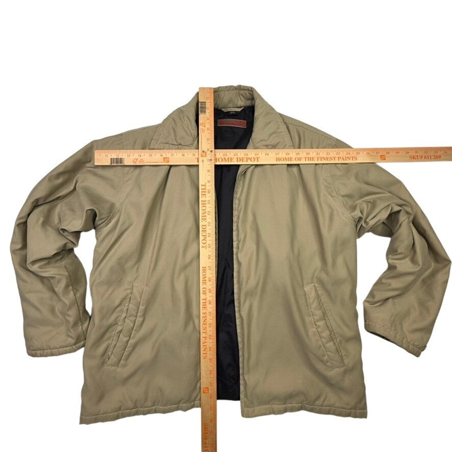 Guess Men's Tan Insulated Bomber Jacket Size L