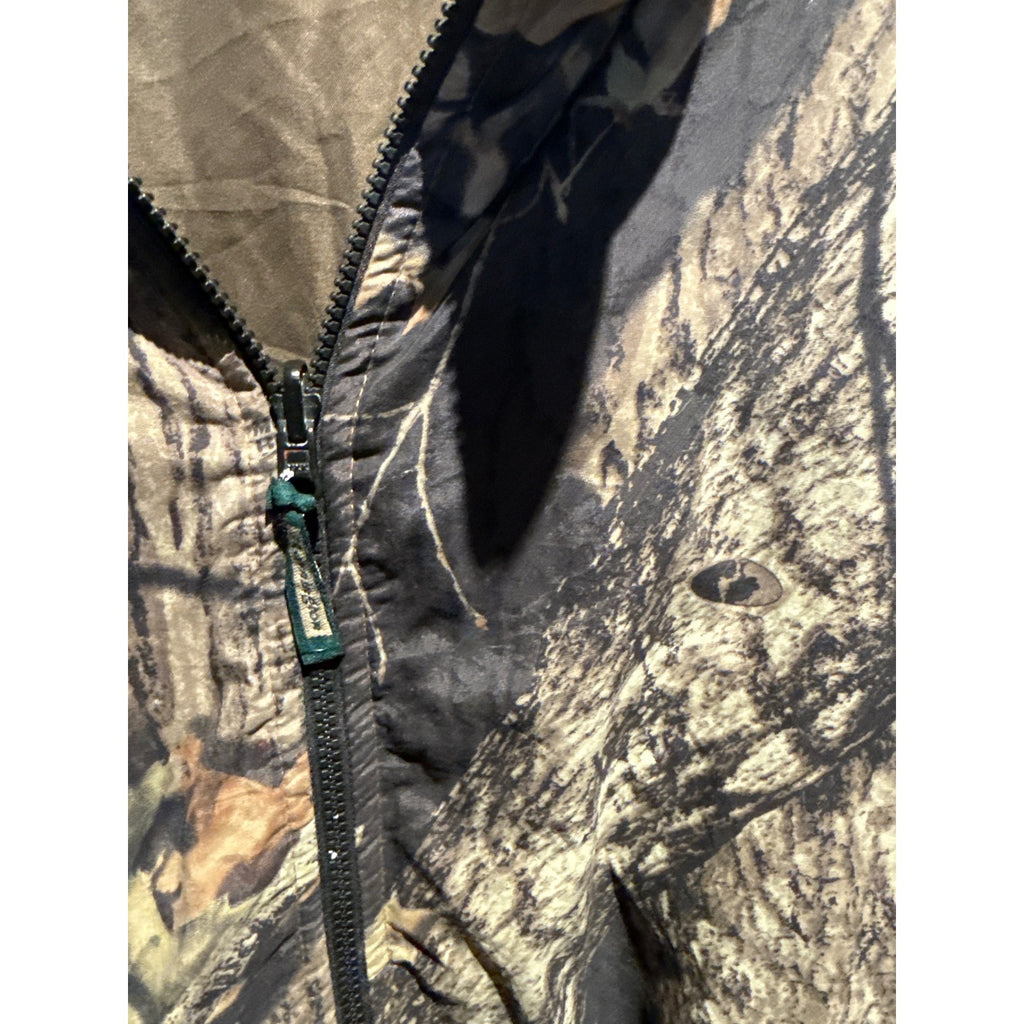 Vintage Walls Reversible Camo Bomber Jacket Realtree Olive Drab Mens XL 27x27