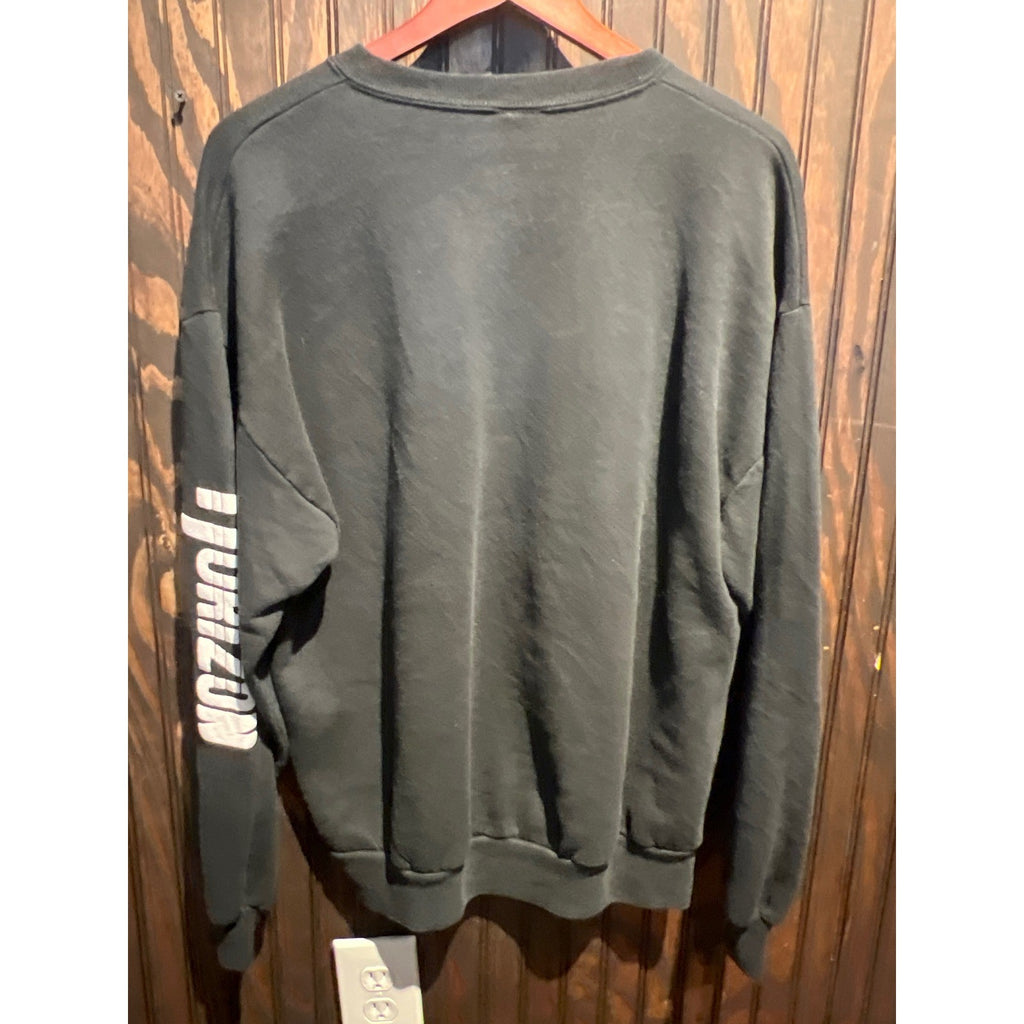 Vintage Horizon Set No Limits Bald Eagle Graphic Sweatshirt Faded Black XL