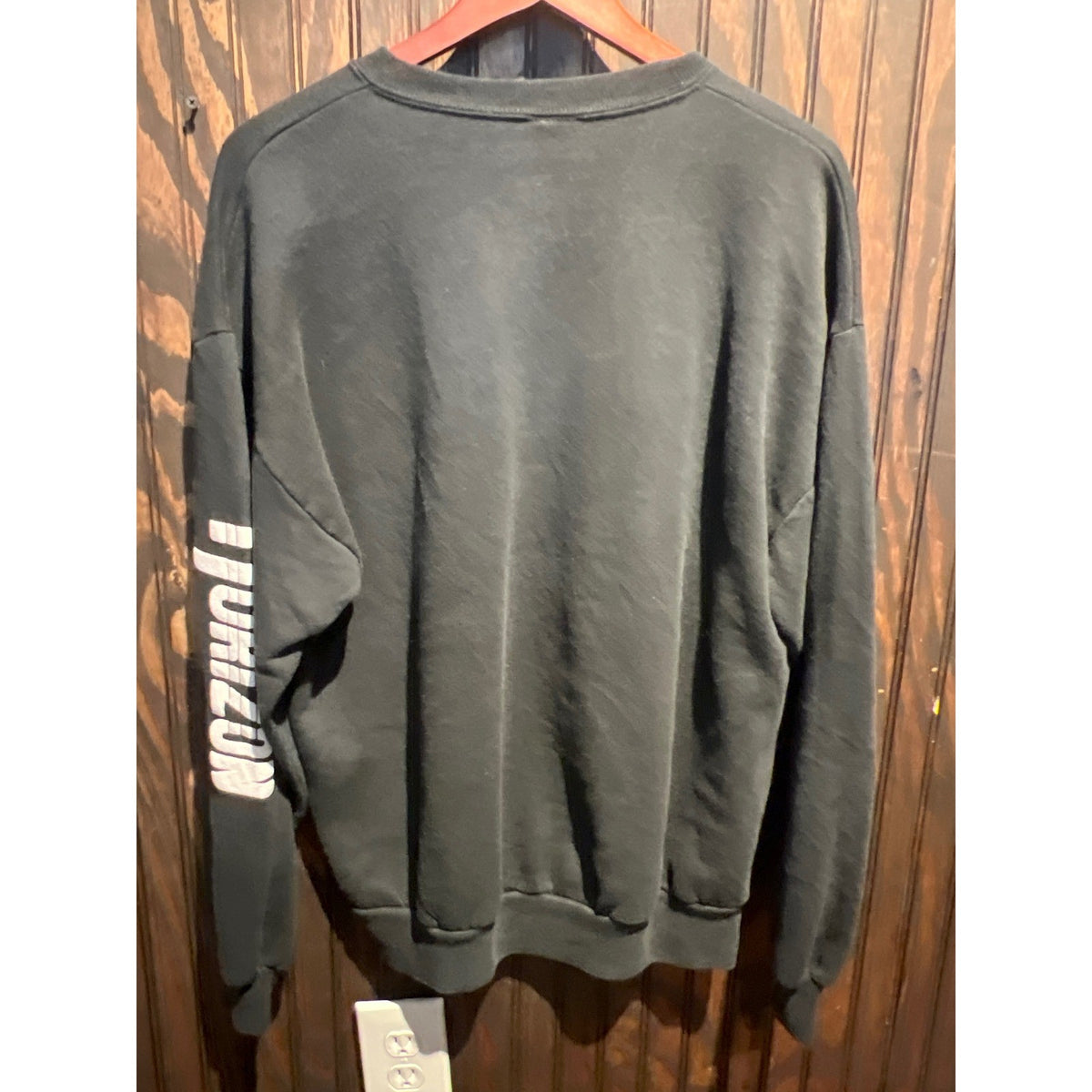 Vintage Horizon Set No Limits Bald Eagle Graphic Sweatshirt Faded Black XL