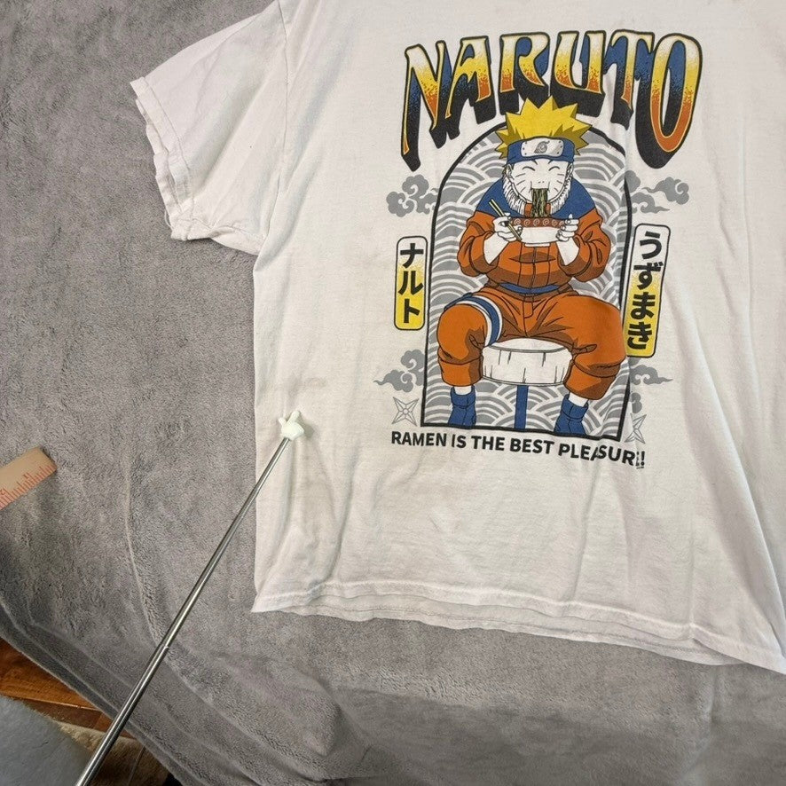 Naruto Ramen Is The Best Pleasure Graphic T Shirt Men's White Anime