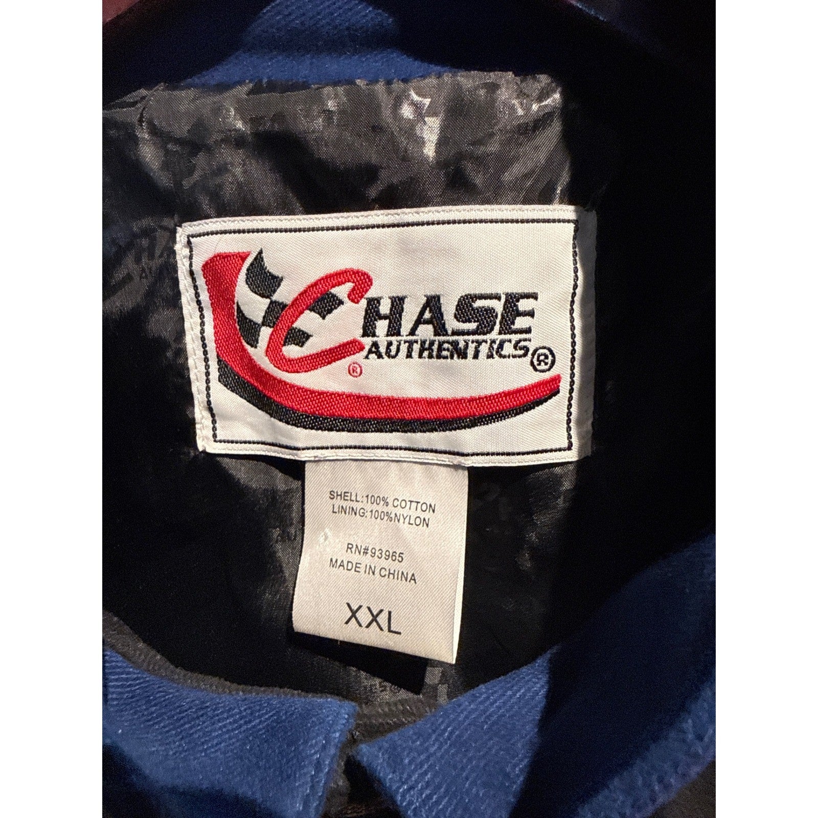 Chase Authentics Daytona 500 50th Anniversary 08 NASCAR Racing Jacket XXL Black