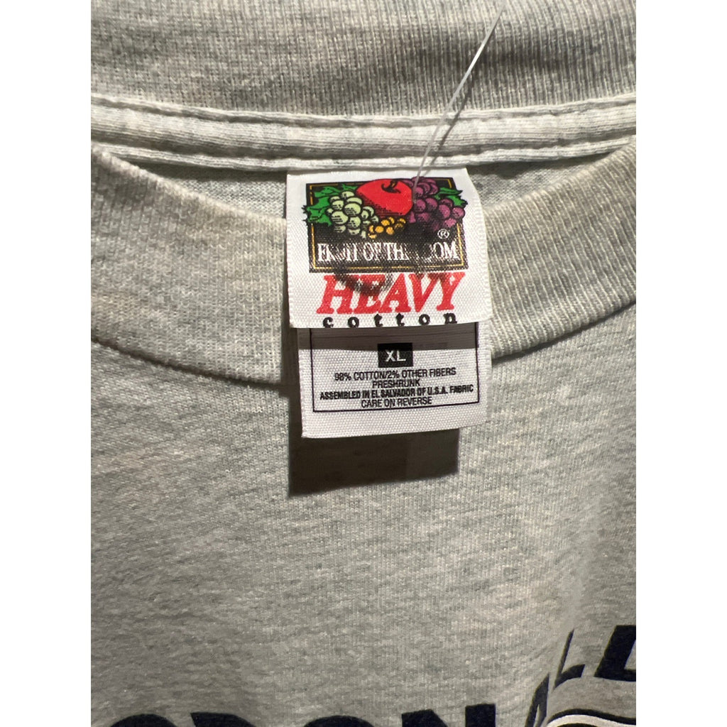 Vintage 90s Rock N Roll McDonalds Chicago T Shirt Fruit of the Loom Gray L