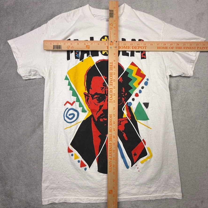 REASON Limited Edition Malcolm X Graphic T Shirt White Medium