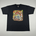 Harley Davidson Cycles Graphic T Shirt Men's 2XL Black Farm Motorcycle Gas Pump