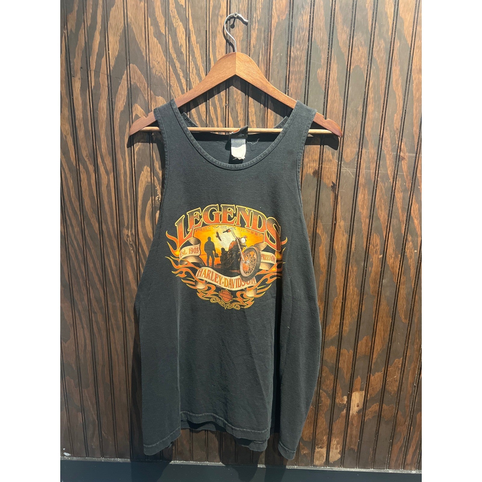 Harley-Davidson Legends Tank Top Mens XL Black St Paul MN Biker Muscle Shirt