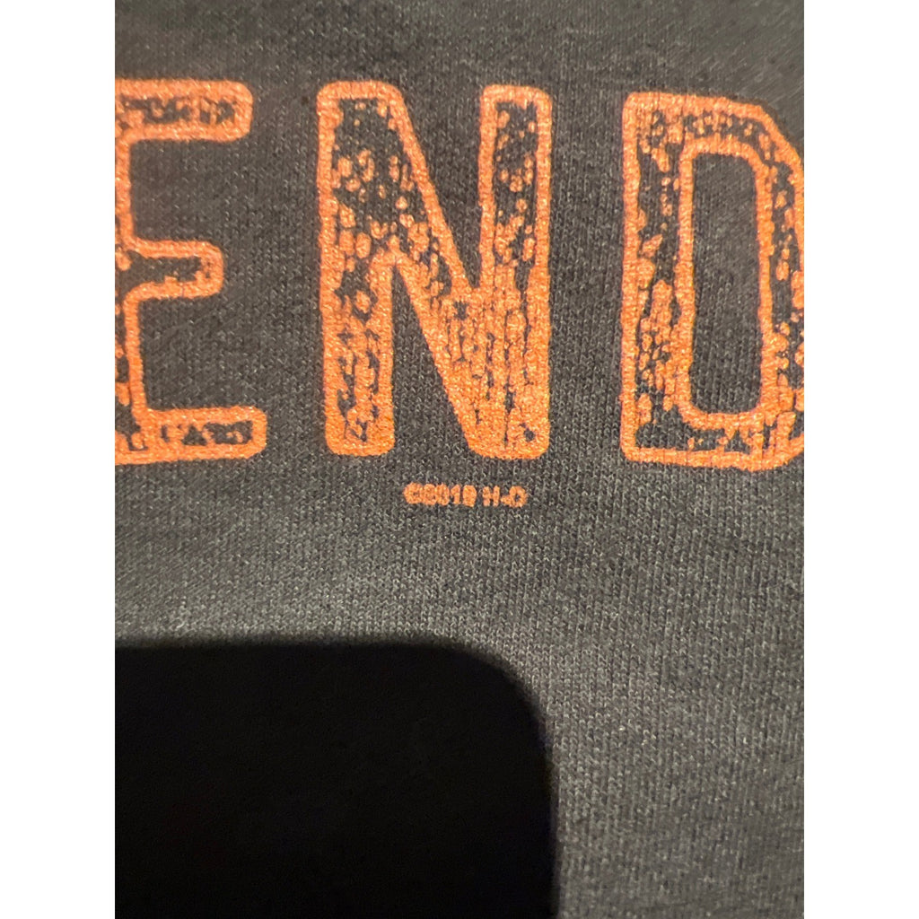 Harley-Davidson Legendary Route 30 Graphic Sweatshirt Faded Black Orange L