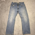 Levi Strauss 505 Straight Fit Light Wash Jeans Mens Size 32x30 Paint Splatter